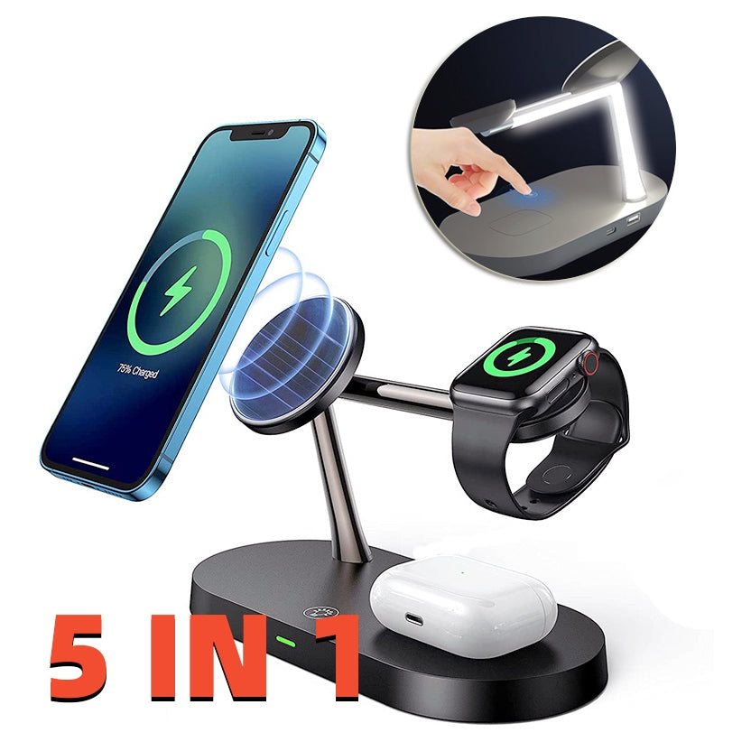 5-in-1 Magnetic Wireless Charging Stand