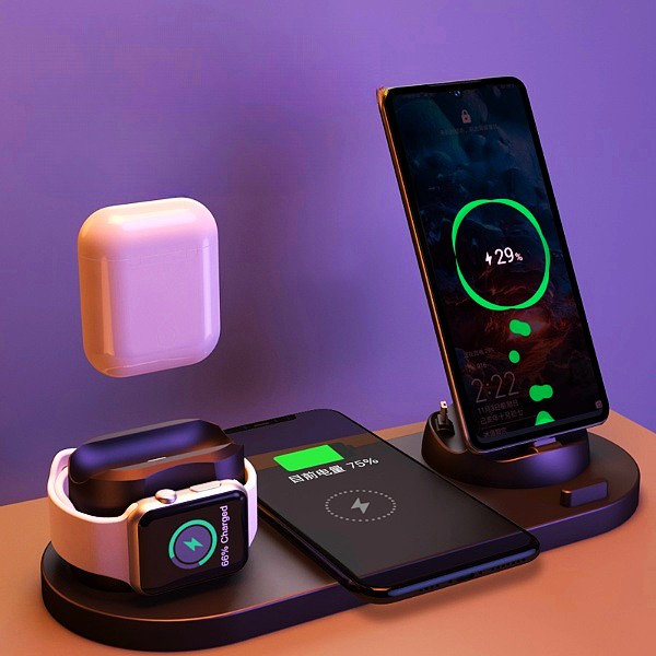 6-in-1 Fast Wireless Charging Dock